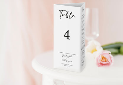 Trifold Wedding Program | Timeline Wedding