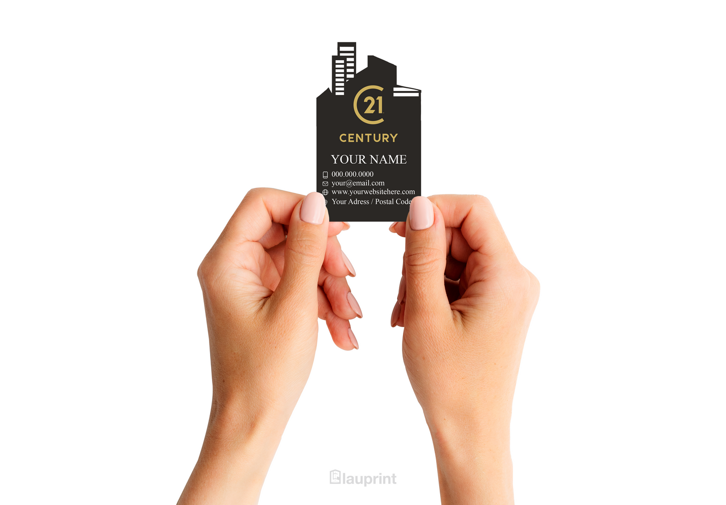 Century 21 Shaped Business Cards