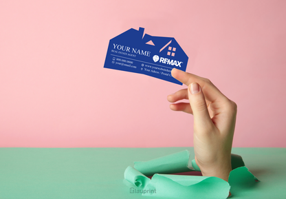 RE/MAX Shaped Business Cards