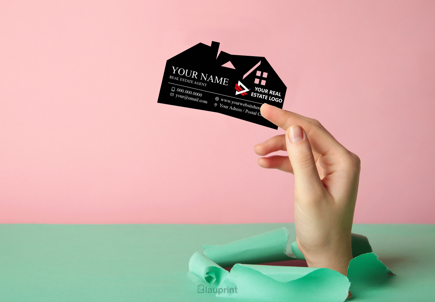 Custom | Shaped Business Cards for Realtors