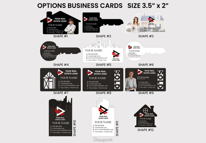 Custom | Shaped Business Cards for Realtors
