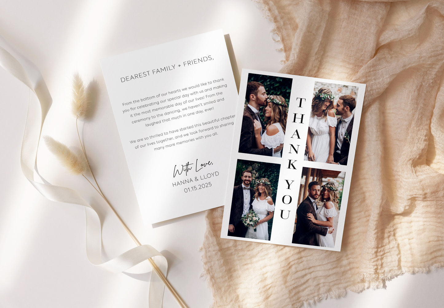 Thank you Cards For Wedding