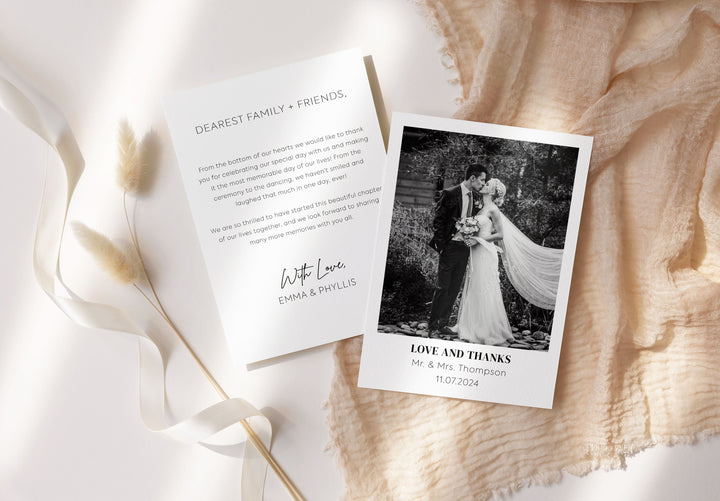 Thank you Cards For Wedding