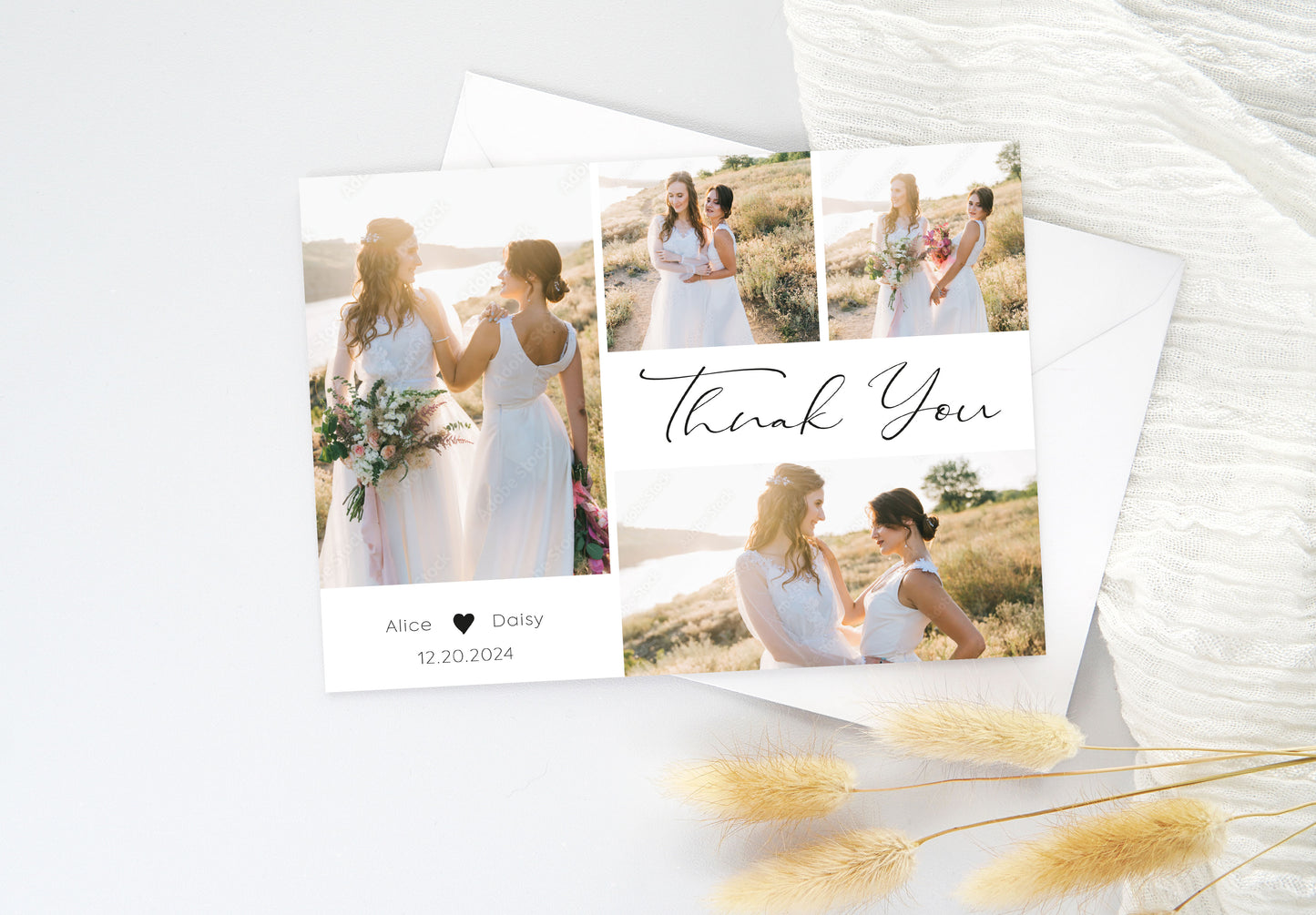 Thank you Cards For Wedding