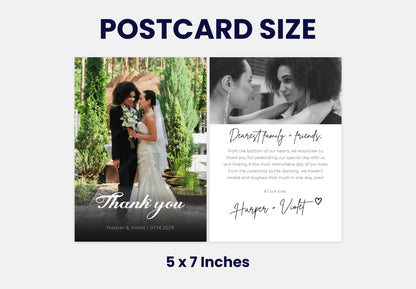 Thank you Cards For Wedding