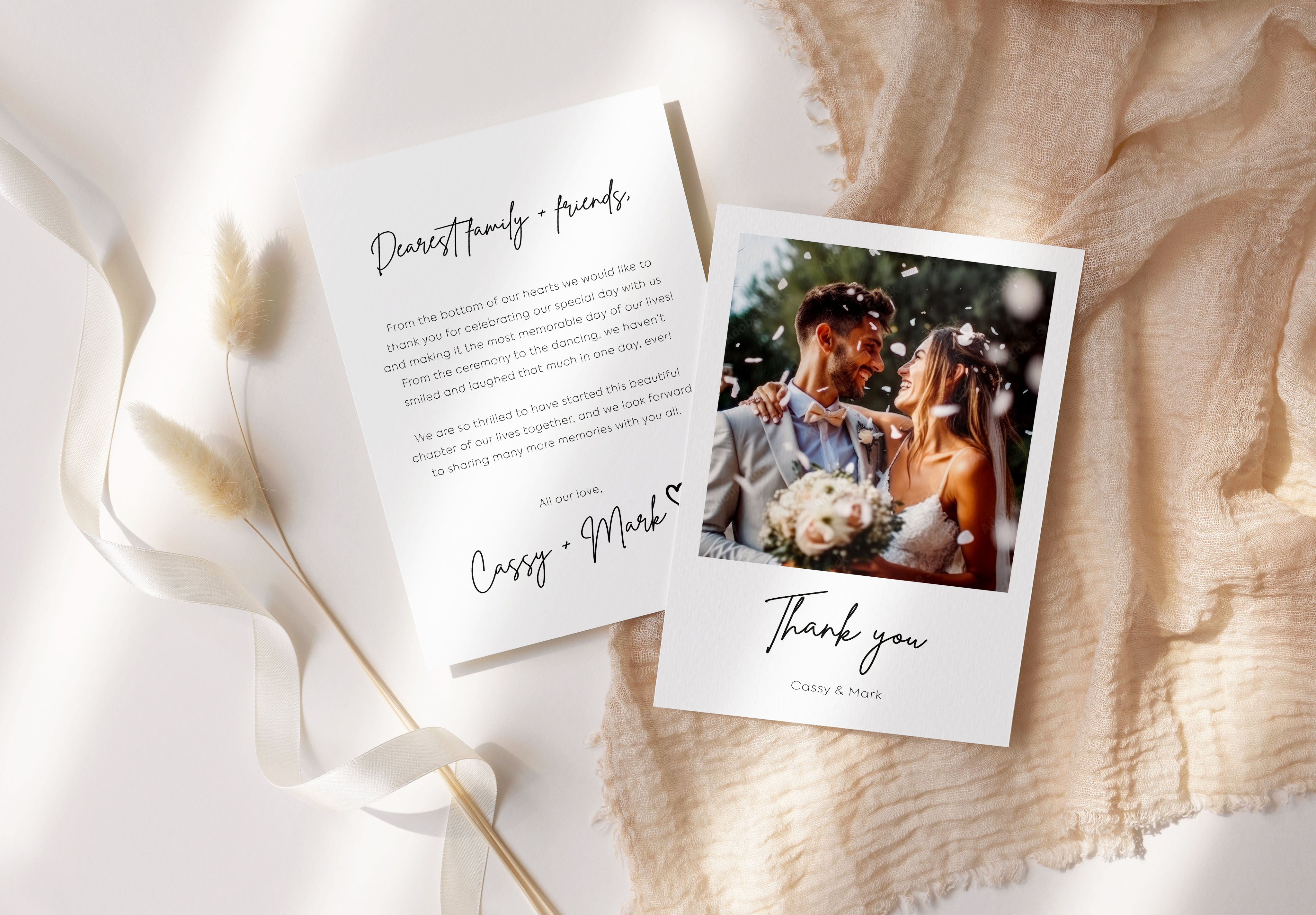Thank you Cards For Wedding