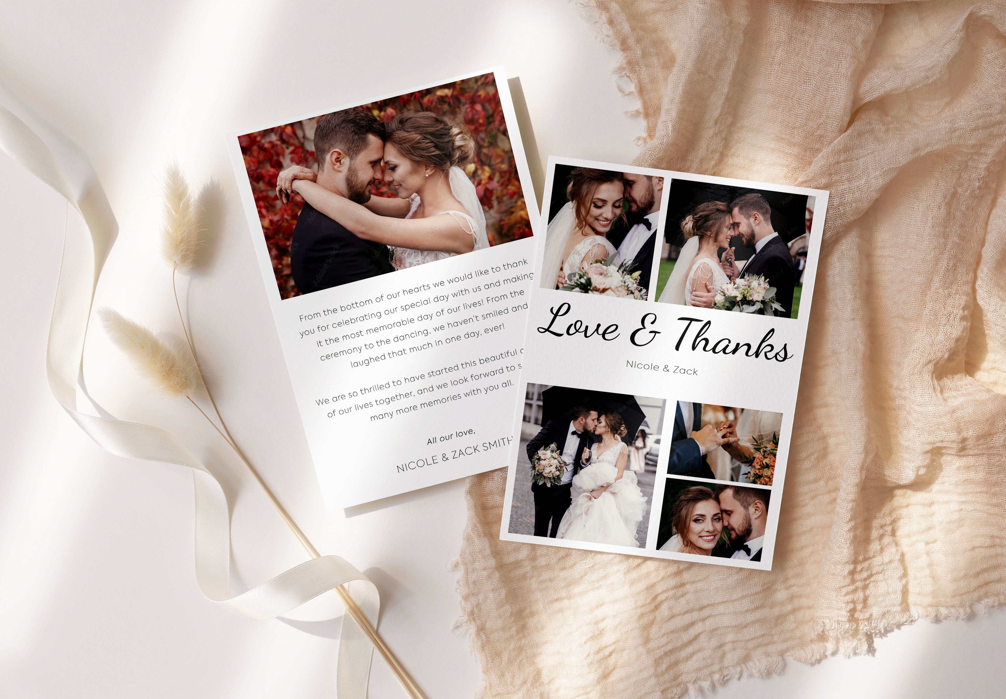 Thank you Cards For Wedding