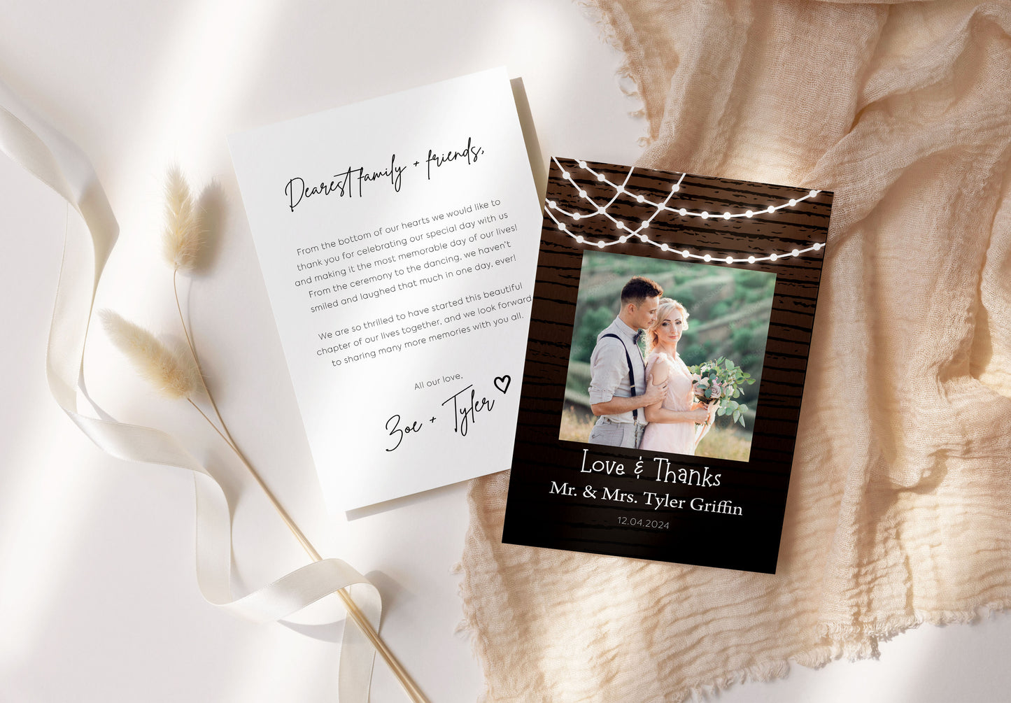 Thank you Cards For Wedding