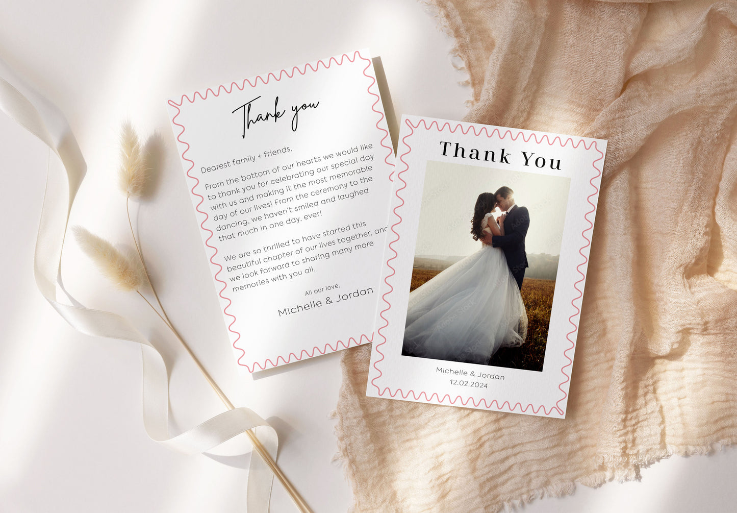 Thank you Cards For Wedding