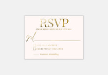 Load image into Gallery viewer, Wedding RSVP Cards | Monogram rsvp with QR code | diy wedding response | Black &amp; white printable rsvp |  Luxury wedding invitation
