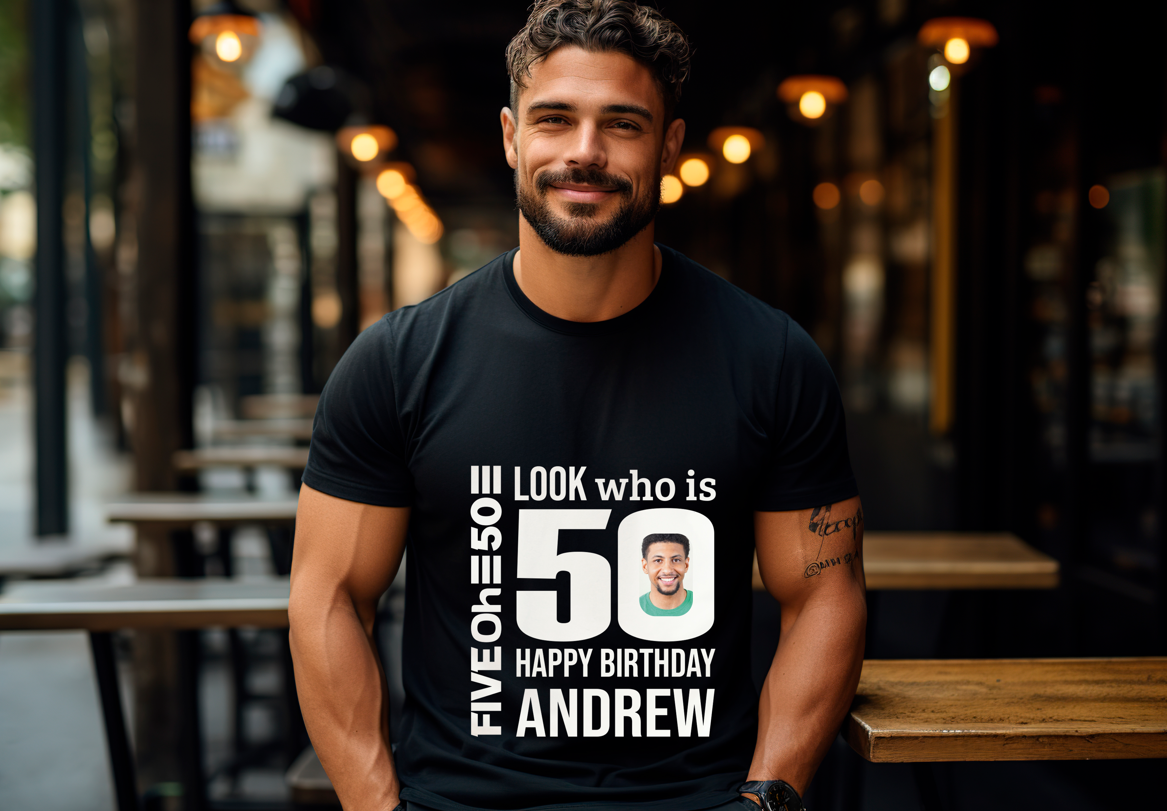 Personalized 50th Birthday Shirt for Men