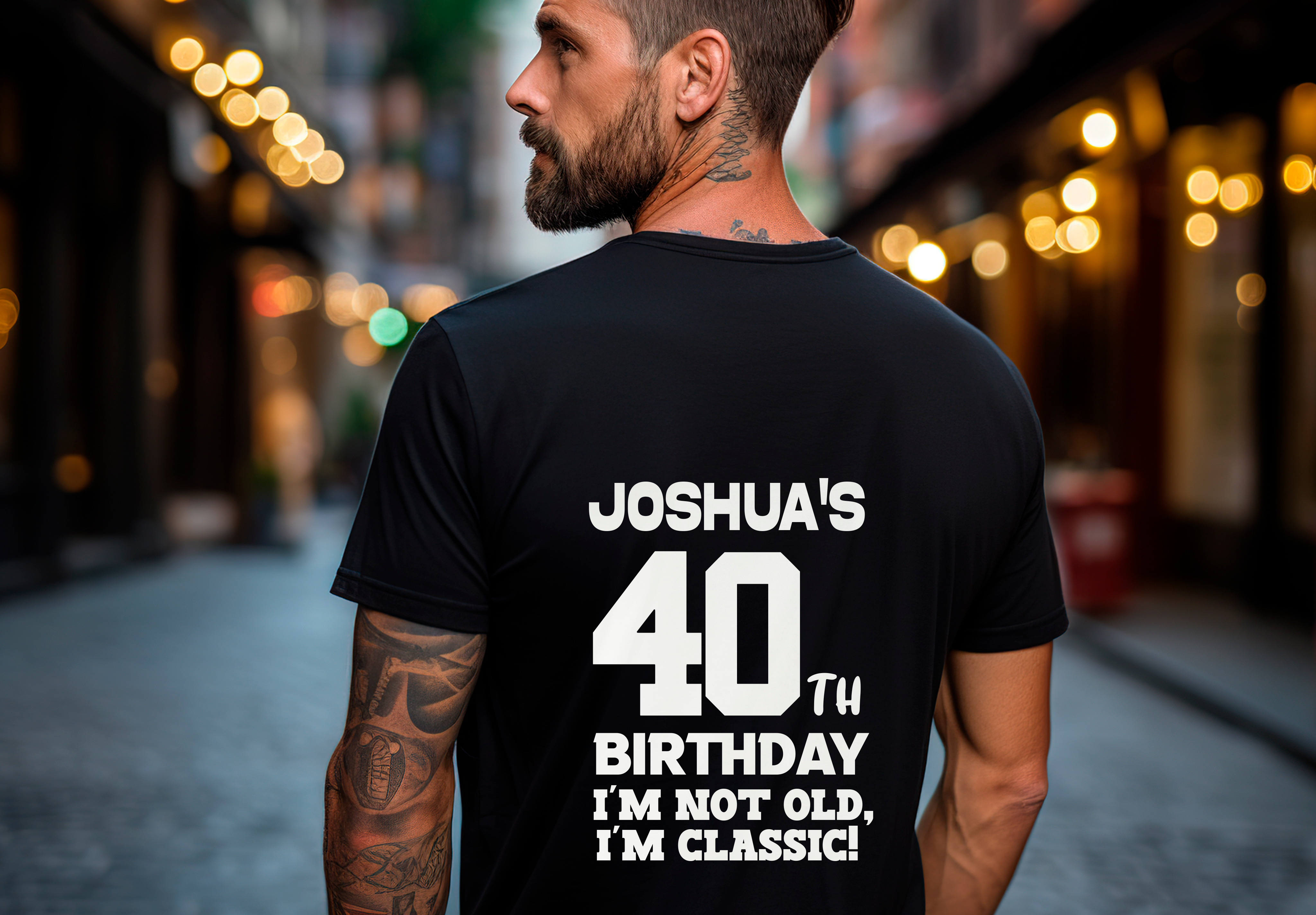 Personalized 40th Birthday Shirt for Men