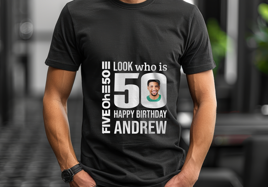 Personalized 50th Birthday Shirt for Men