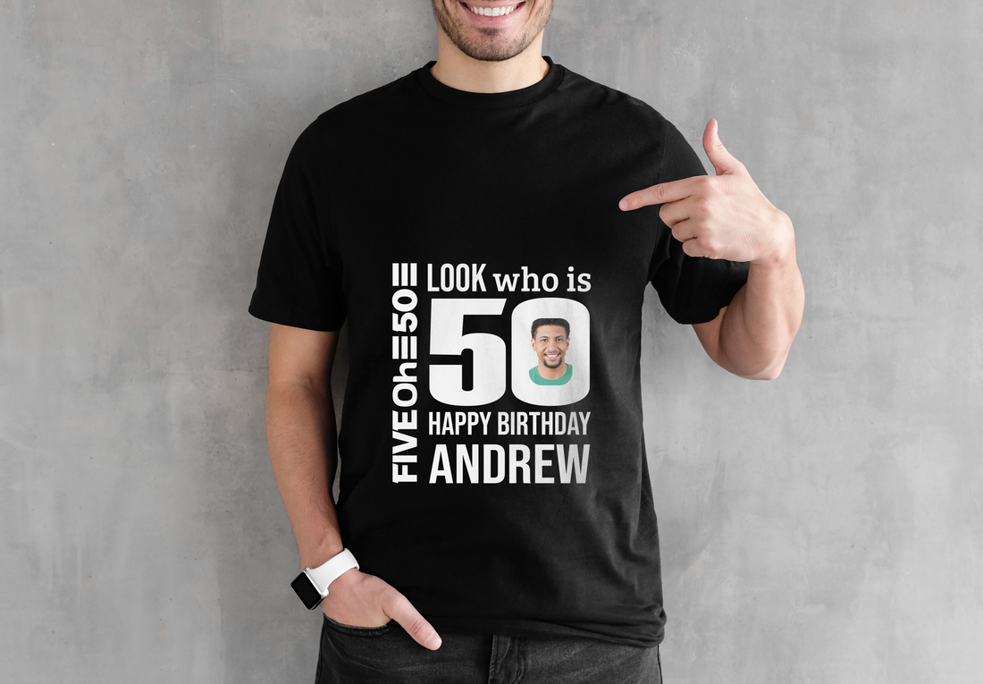 Personalized 50th Birthday Shirt for Men