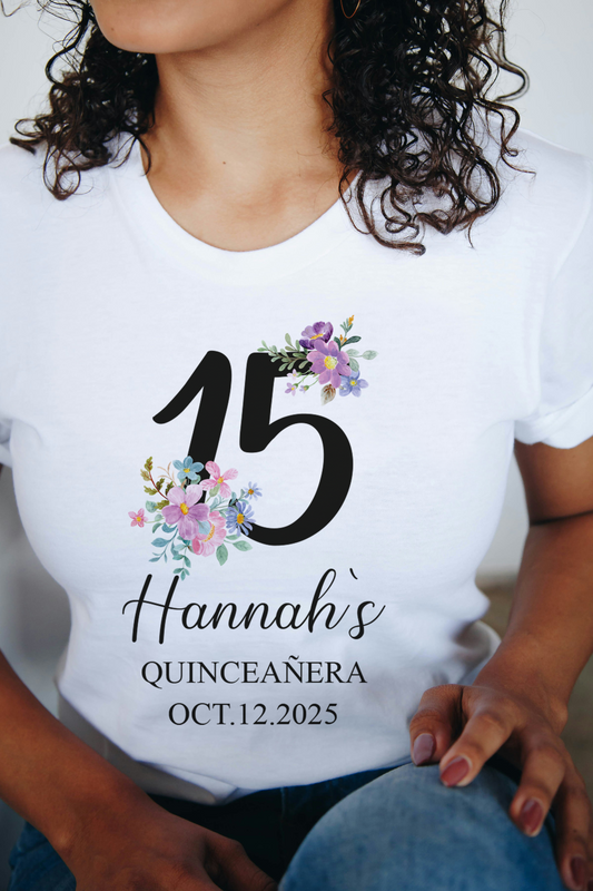 Quinceañera Birthday Shirts | Sweet 15 Tees