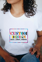 Load image into Gallery viewer, Custom Print T-Shirt | Personalized T-Shirt | Custom Text Design T-Shirt | Personalized T-shirt | Cotton T-Shirt | Custom Shirt
