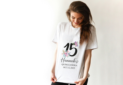 15th Birthday Tees | Quinceañera Birthday Shirts