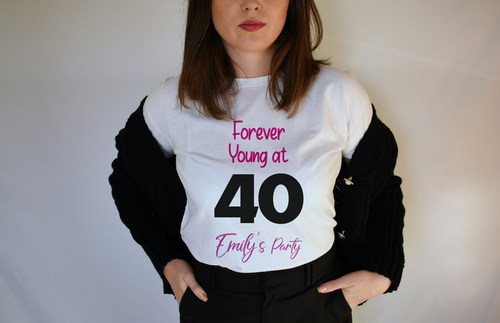 Personalized 40th Birthday Shirt for Women