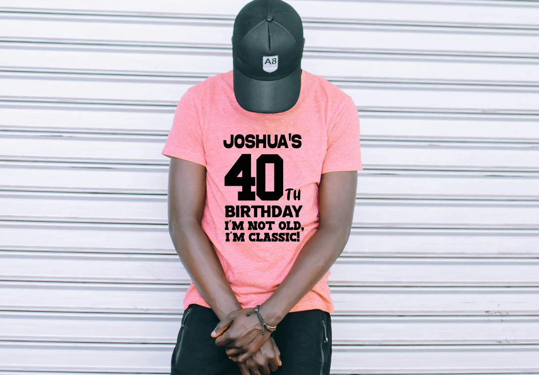 Personalized 40th Birthday Shirt for Men