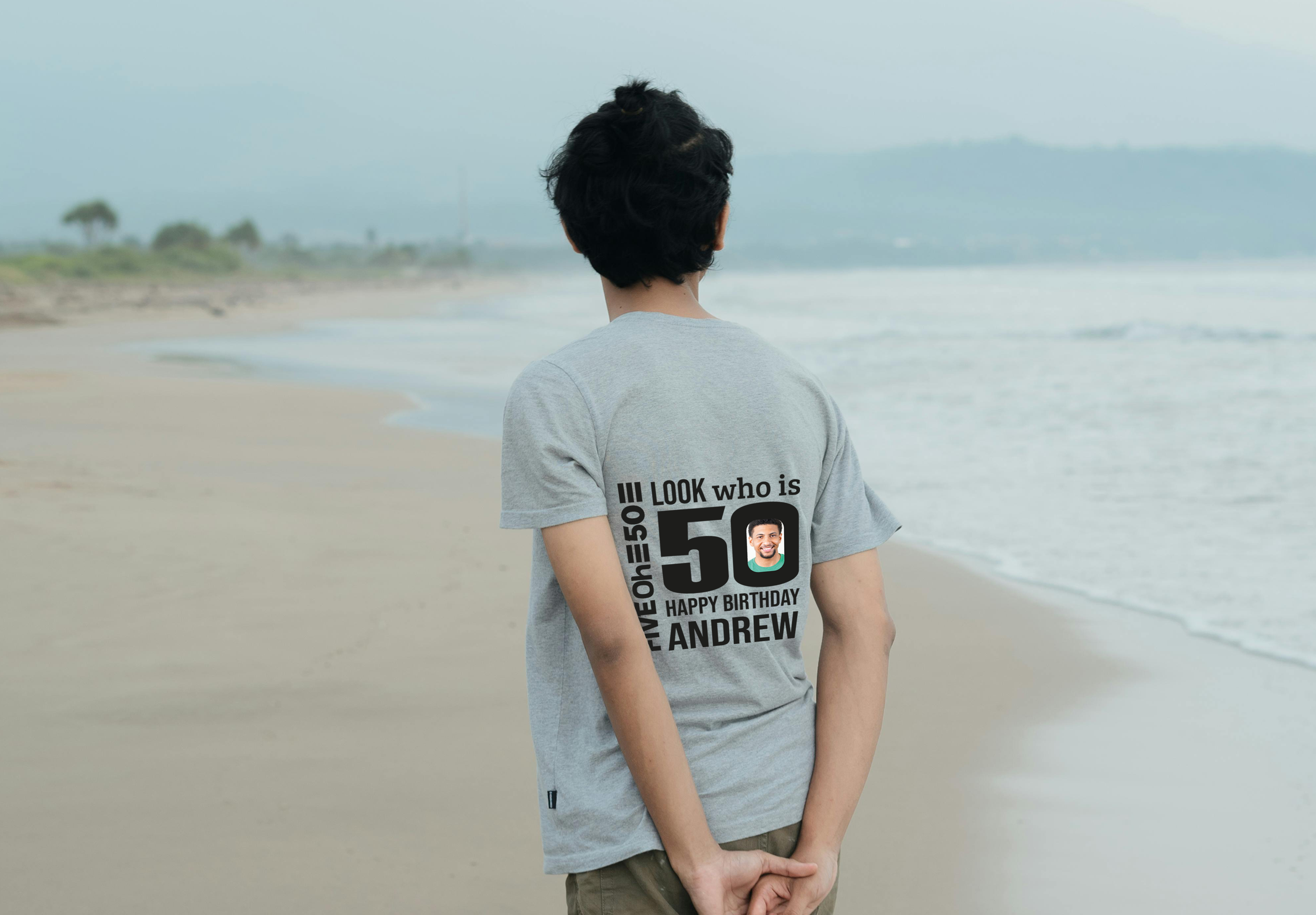 Personalized 50th Birthday Shirt for Men