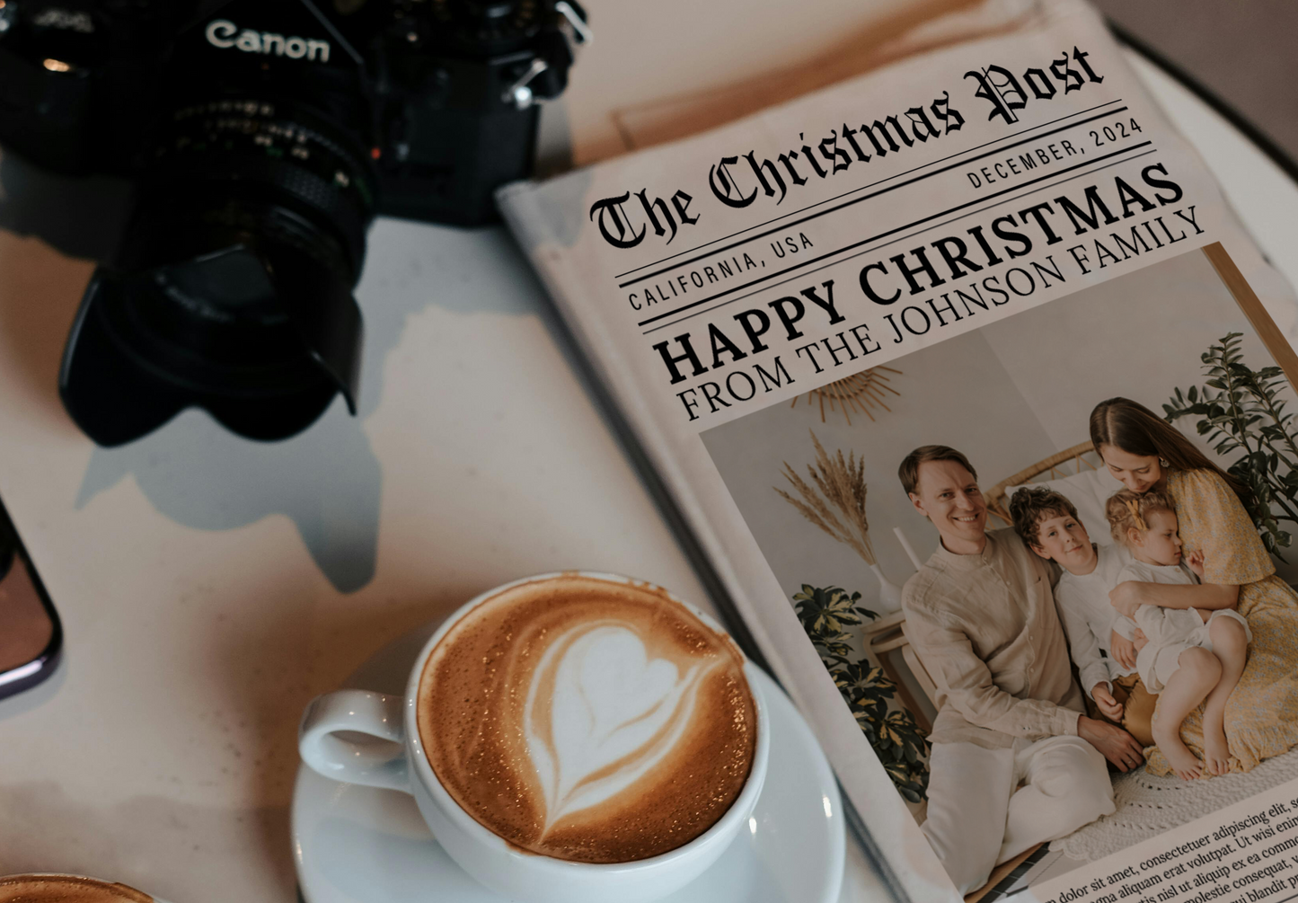 Custom Printed Christmas Newspaper