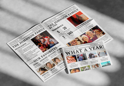 Custom Printed Christmas Newspaper