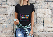 Load image into Gallery viewer, Custom Print T-Shirt | Personalized T-Shirt | Custom Text Design T-Shirt | Personalized T-shirt | Cotton T-Shirt | Custom Shirt
