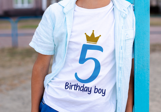 Personalized 5th Birthday Shirt for Toddlers