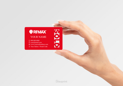 RE/MAX Shaped Business Cards