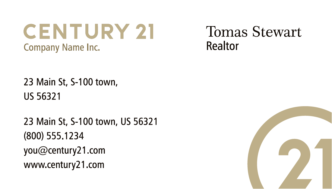 Century 21  | Business Card | Premium