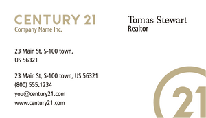 Century 21 Soft Touch Laminated Business Cards HBC-002