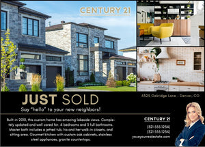 Postcard Just Sold Century 21 - 001