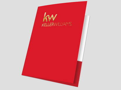 Pack  25 Presentation Folders Keller Williams | Generic | Luxury