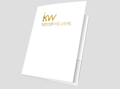 Pack  25 Presentation Folders Keller Williams | Generic | Luxury