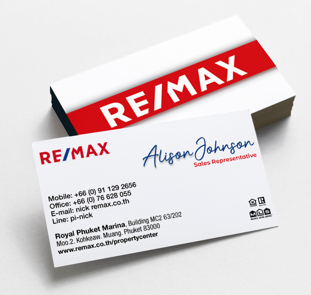 Remax  Soft Touch Laminated Business Cards - HBC -006