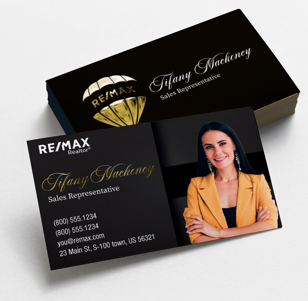 Remax   Soft Touch Laminated Business Cards - HBC  -003