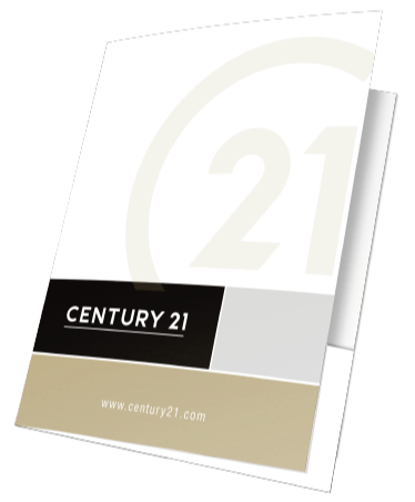 Century 21 Custom Presentation Folder Printing with Soft touch laminating  - 019