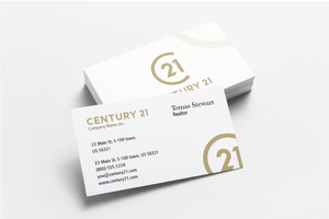 Century 21 Soft Touch Laminated Business Cards HBC-002