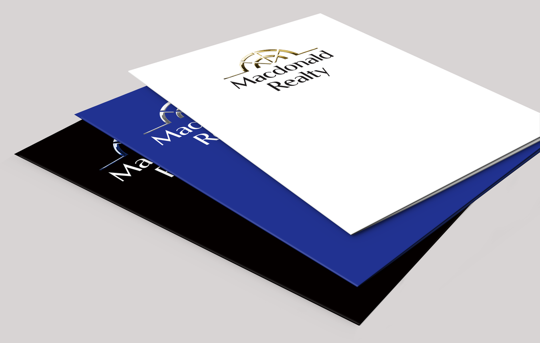 Macdonald Realty Presentation Folders with Embossed Foil (25 pack)