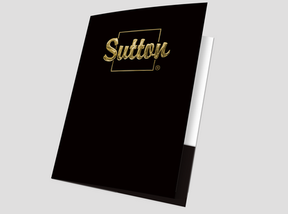 Sutton Presentation Folders with Embossed Foil (25 pack)