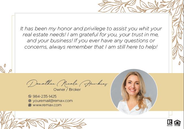 Thank you Cards Remax