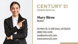 Century 21 Soft Touch Laminated Business Cards - HBC 003