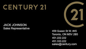 Century 21 Soft Touch Laminated Business Cards  HBC-001